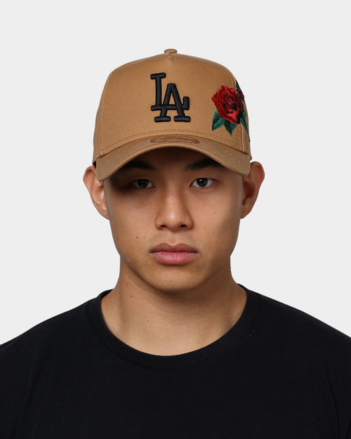 New Era Los Angeles Dodgers 'Rose Emblem' 9FORTY A-Frame Snapback Wheat/Black