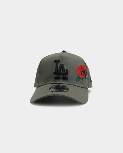 New Era Los Angeles Dodgers Rose Hit 9FORTY A-Frame Snapback Olive/Black
