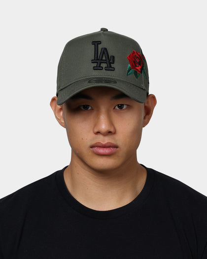 New Era Los Angeles Dodgers Rose Hit 9FORTY A-Frame Snapback Olive/Black