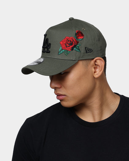 New Era Los Angeles Dodgers Rose Hit 9FORTY A-Frame Snapback Olive/Black