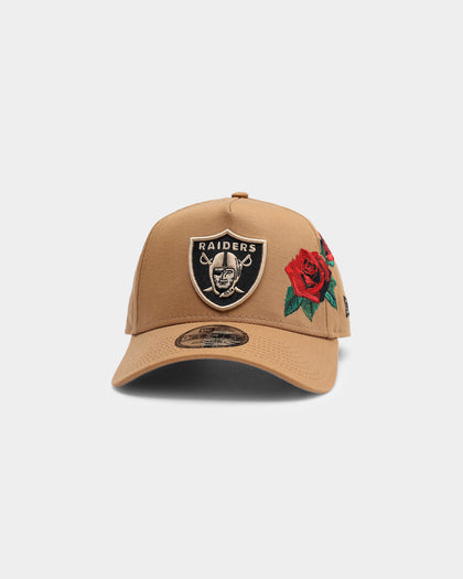 New Era Las Vegas Raiders Rose Hit 9FORTY A-Frame Snapback Wheat/Black
