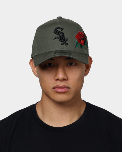 New Era Chicago White Sox Rose Hit 9FORTY A-Frame Snapback Olive/Black
