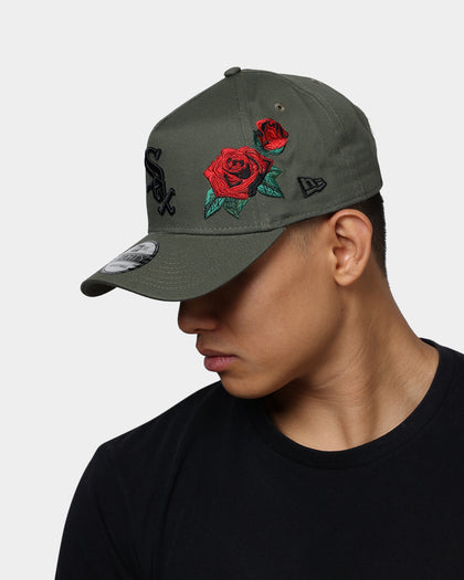New Era Chicago White Sox Rose Hit 9FORTY A-Frame Snapback Olive/Black
