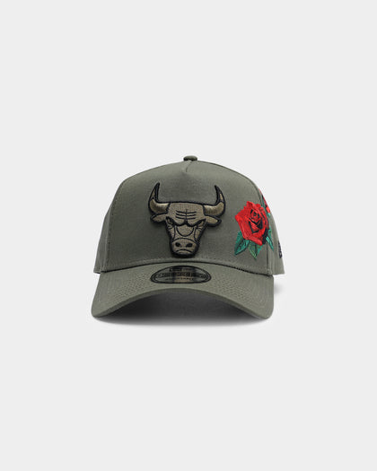 New Era Chicago Bulls Rose Hit 9FORTY A-Frame Snapback Olive/Black