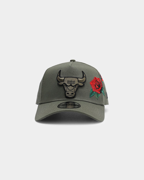 New Era Chicago Bulls Rose Hit 9FORTY A-Frame Snapback Olive/Black