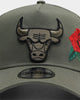 New Era Chicago Bulls Rose Hit 9FORTY A-Frame Snapback Olive/Black