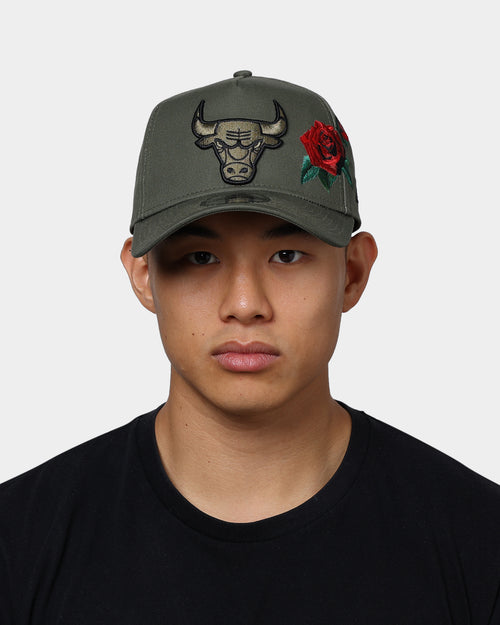 New Era Chicago Bulls Rose Hit 9FORTY A-Frame Snapback Olive/Black