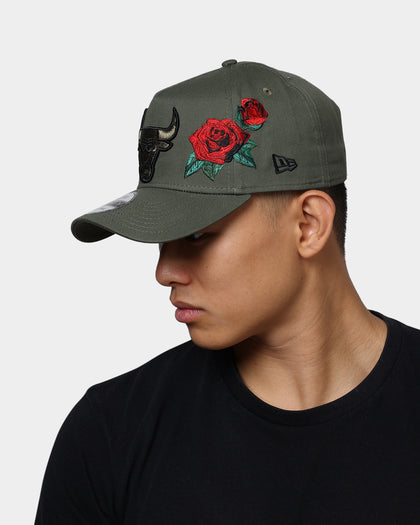 New Era Chicago Bulls Rose Hit 9FORTY A-Frame Snapback Olive/Black