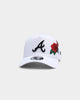 New Era Atlanta Braves 'Rose Emblem' 9FORTY A-Frame Snapback White/Black