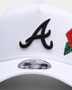 New Era Atlanta Braves 'Rose Emblem' 9FORTY A-Frame Snapback White/Black