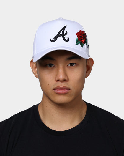 New Era Atlanta Braves 'Rose Emblem' 9FORTY A-Frame Snapback White/Black