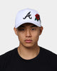 New Era Atlanta Braves 'Rose Emblem' 9FORTY A-Frame Snapback White/Black