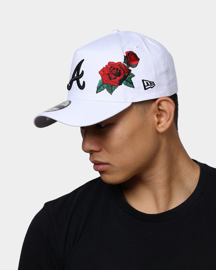 New Era Atlanta Braves 'Rose Emblem' 9FORTY A-Frame Snapback White/Black