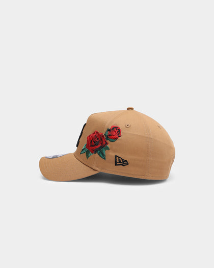 New Era Atlanta Braves 'Rose Emblem' 9FORTY A-Frame Snapback Wheat/Black