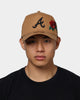 New Era Atlanta Braves 'Rose Emblem' 9FORTY A-Frame Snapback Wheat/Black