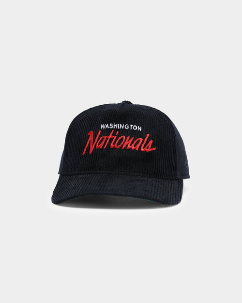 New Era Washington Nationals "Black Cord" Old Golfer Snapback Black