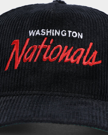 New Era Washington Nationals "Black Cord" Old Golfer Snapback Black