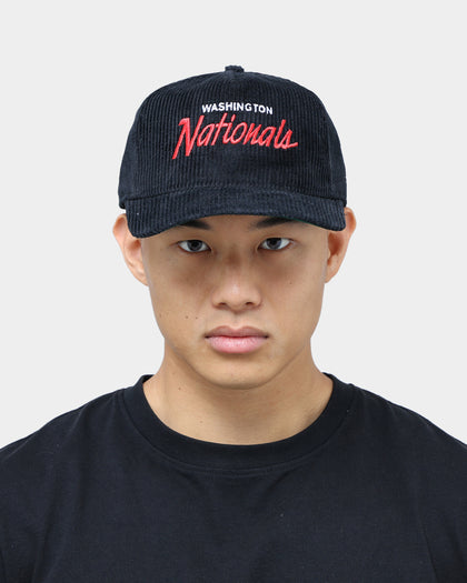New Era Washington Nationals "Black Cord" Old Golfer Snapback Black