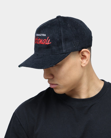 New Era Washington Nationals "Black Cord" Old Golfer Snapback Black