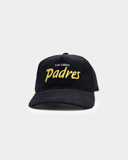 New Era San Diego Padres "Black Cord" Old Golfer Snapback Black