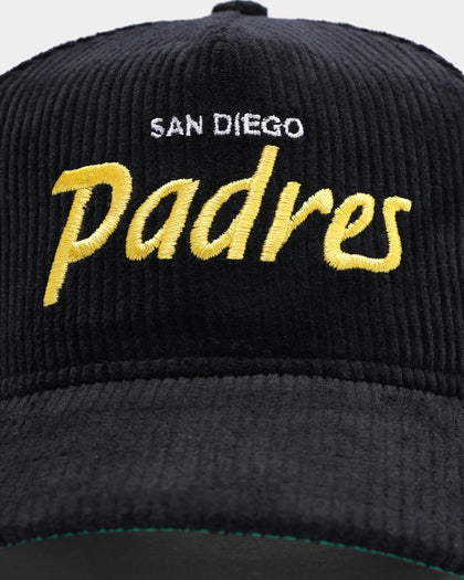 New Era San Diego Padres "Black Cord" Old Golfer Snapback Black