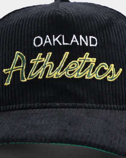 New Era Oakland Athletics "Black Cord" Old Golfer Snapback Black