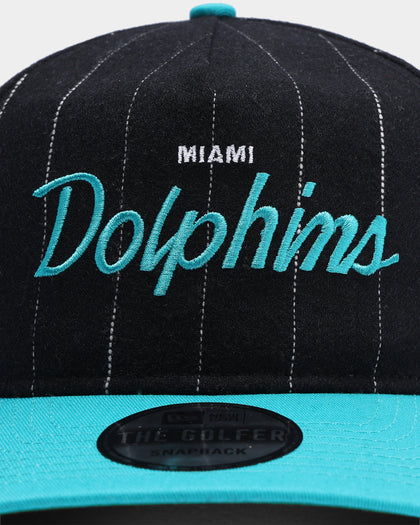 New Era Miami Dolphins Pinstripe 2 Tone Old Golfer Snapback Pinstripe