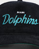 New Era Miami Dolphins "Black Cord" Old Golfer Snapback Black