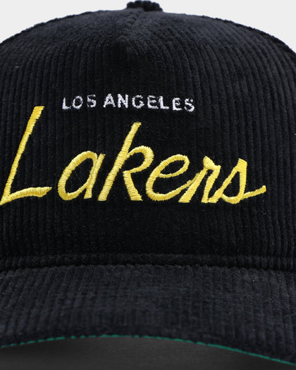 New Era Los Angeles Lakers "Black Cord" Old Golfer Snapback Black