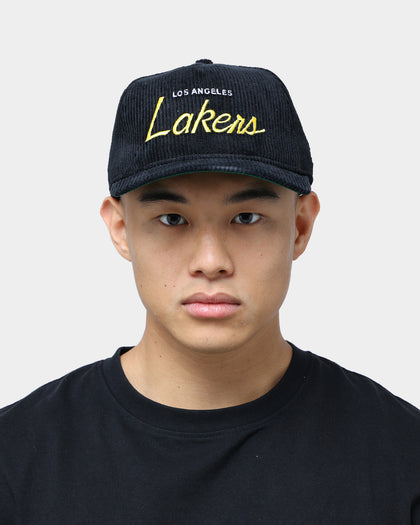 New Era Los Angeles Lakers "Black Cord" Old Golfer Snapback Black