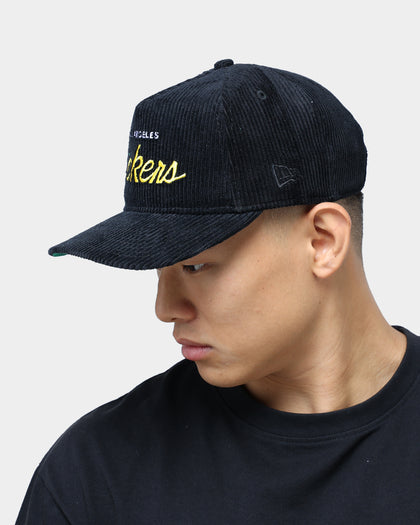 New Era Los Angeles Lakers "Black Cord" Old Golfer Snapback Black