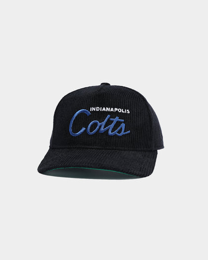 New Era Indianapolis Colts "Black Cord" Old Golfer Snapback Black
