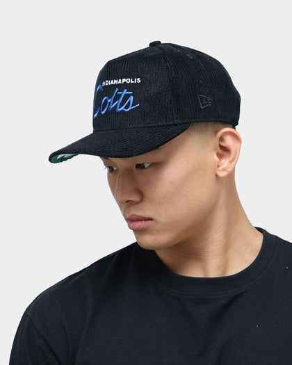 New Era Indianapolis Colts "Black Cord" Old Golfer Snapback Black