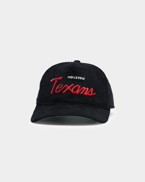 New Era Houston Texans "Black Cord" Old Golfer Snapback Black