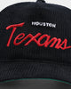 New Era Houston Texans "Black Cord" Old Golfer Snapback Black