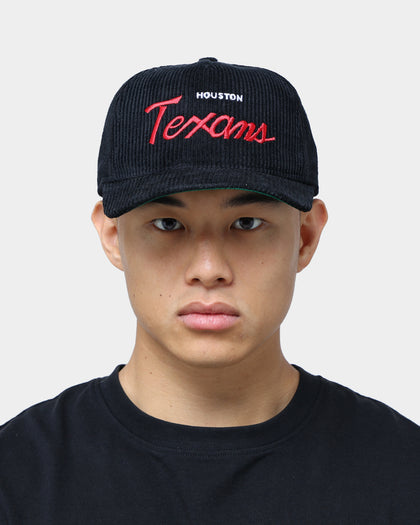 New Era Houston Texans "Black Cord" Old Golfer Snapback Black