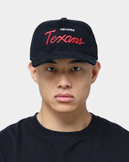 New Era Houston Texans "Black Cord" Old Golfer Snapback Black