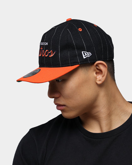 New Era Houston Astros Pinstripe 2 Tone Old Golfer Snapback Pinstripe