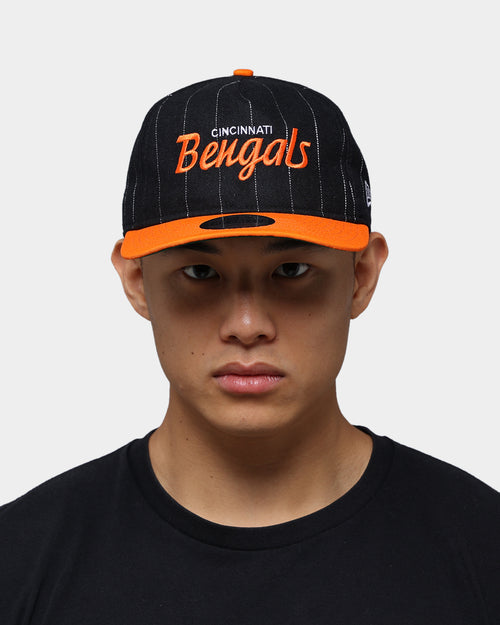 New Era Cincinnati Bengals Pinstripe 2 Tone Old Golfer Snapback Pinstripe