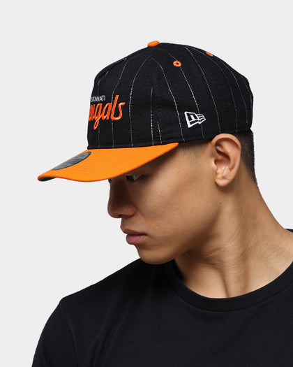 New Era Cincinnati Bengals Pinstripe 2 Tone Old Golfer Snapback Pinstripe
