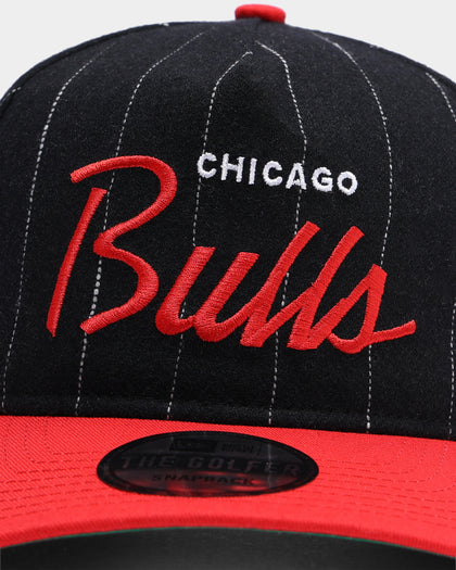 New Era Chicago Bulls Pinstripe 2 Tone Old Golfer Snapback Pinstripe