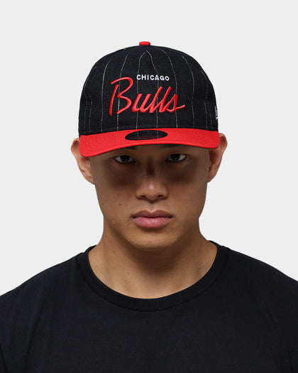 New Era Chicago Bulls Pinstripe 2 Tone Old Golfer Snapback Pinstripe