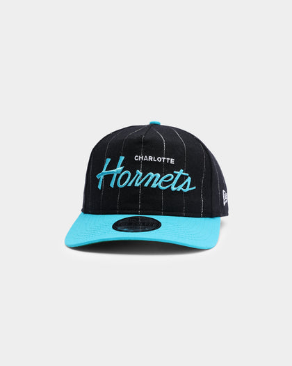 New Era Charlotte Hornets Pinstripe 2 Tone Old Golfer Snapback Pinstripe