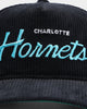 New Era Charlotte Hornets "Black Cord" Old Golfer Snapback Black