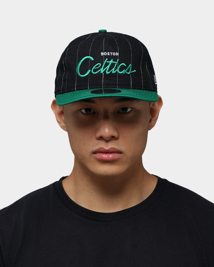 New Era Boston Celtics Pinstripe 2 Tone Old Golfer Snapback Pinstripe