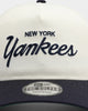New Era New York Yankees Off White Script Old Golfer Snapback Off White