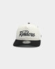 New Era Las Vegas Raiders Off White Script Old Golfer Snapback Off White