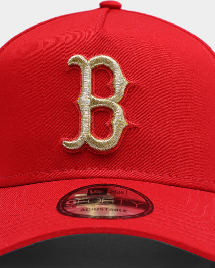 New Era Boston Red Sox "Chinese New Year" 9FORTY A-Frame Snapback Red/Metallic Gold