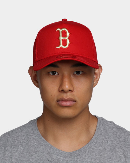 New Era Boston Red Sox "Chinese New Year" 9FORTY A-Frame Snapback Red/Metallic Gold