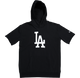 New Era Los Angeles Dodgers Oversized Short Sleeve Hoodie Black